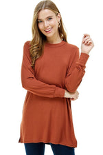 Cuffed Long Sleeve Top