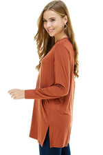 Cuffed Long Sleeve Top