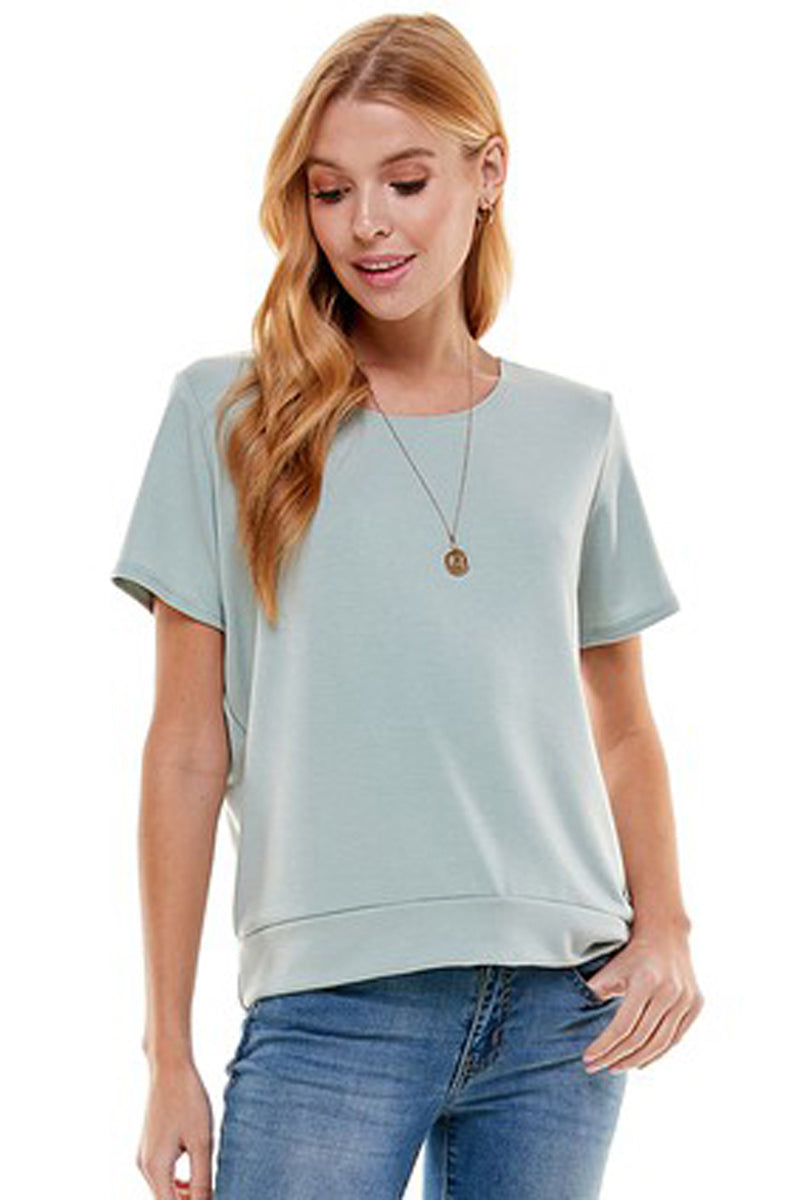 French Terry Top with Band