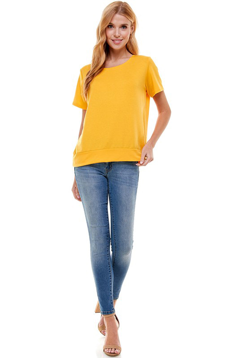 French Terry Top with Band
