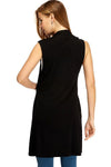 Long Vest with Side Pockets