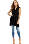 Long Vest with Side Pockets