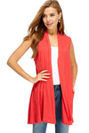 Long Vest with Side Pockets