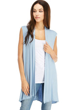 Long Vest with Side Pockets