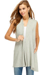 Long Vest with Side Pockets