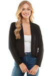 Open Front Crop Cardigan