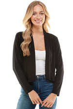 Open Front Crop Cardigan
