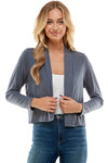 Open Front Crop Cardigan
