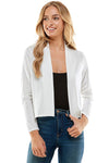 Open Front Crop Cardigan