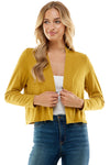 Open Front Crop Cardigan