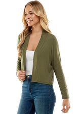 Open Front Crop Cardigan
