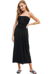 Halter Maxi Dress with Shirring