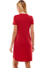 Jersey Knit T-Shirt Mini Dress