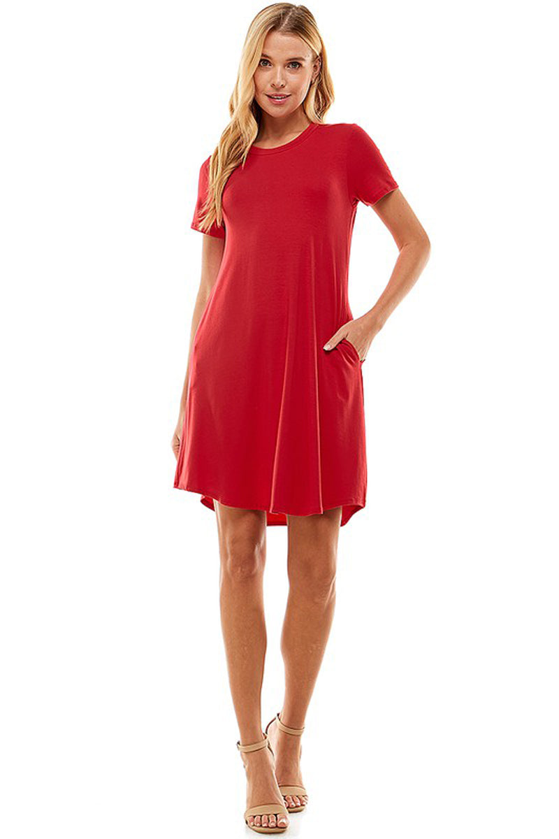 Jersey Knit T-Shirt Mini Dress