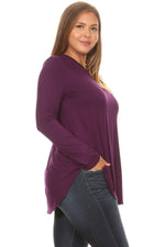 Basic Long Sleeve Top Plus