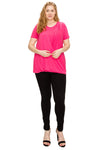 Front Drape Top Plus Size