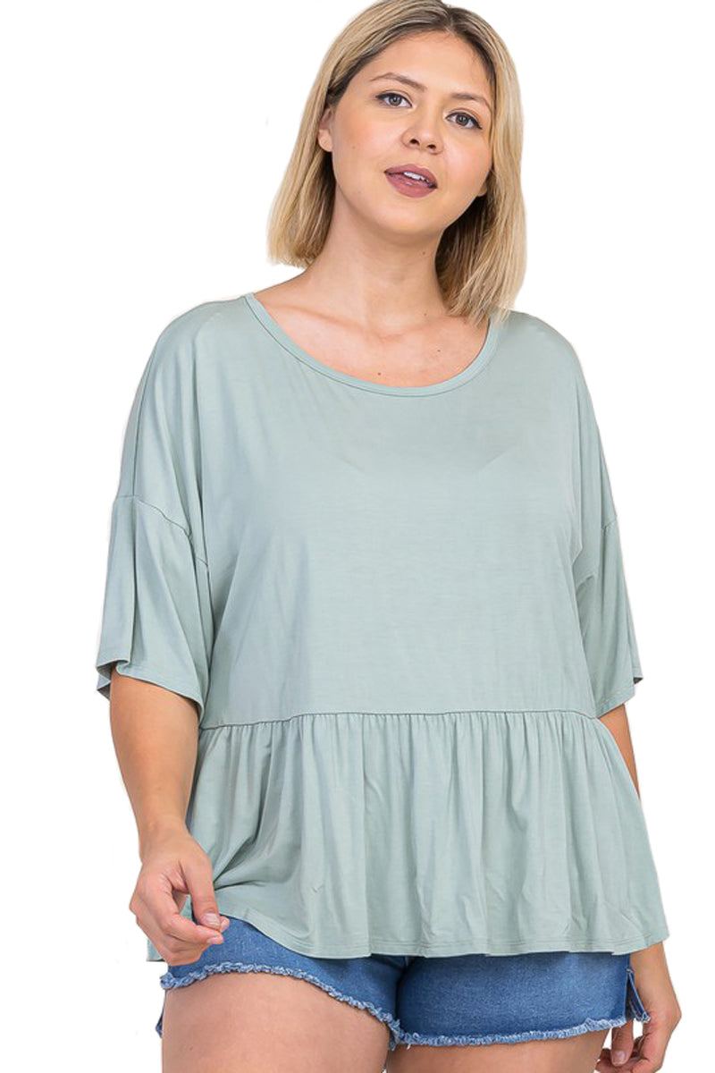 Modal Baby-Doll Top Plus Size