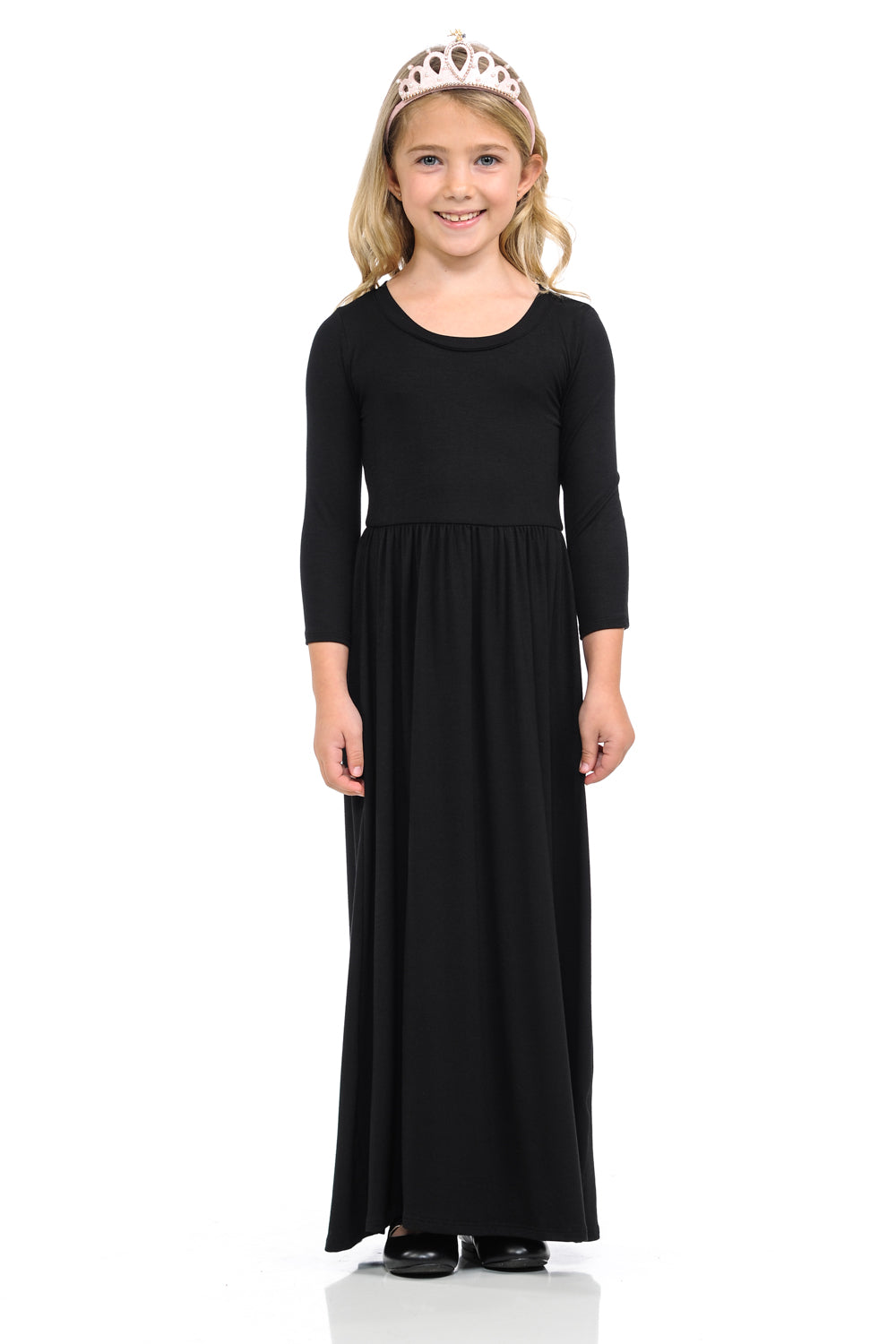 Fit and Flare Maxi Solid Dress