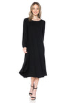 Bishop Sleeve Midi Dress