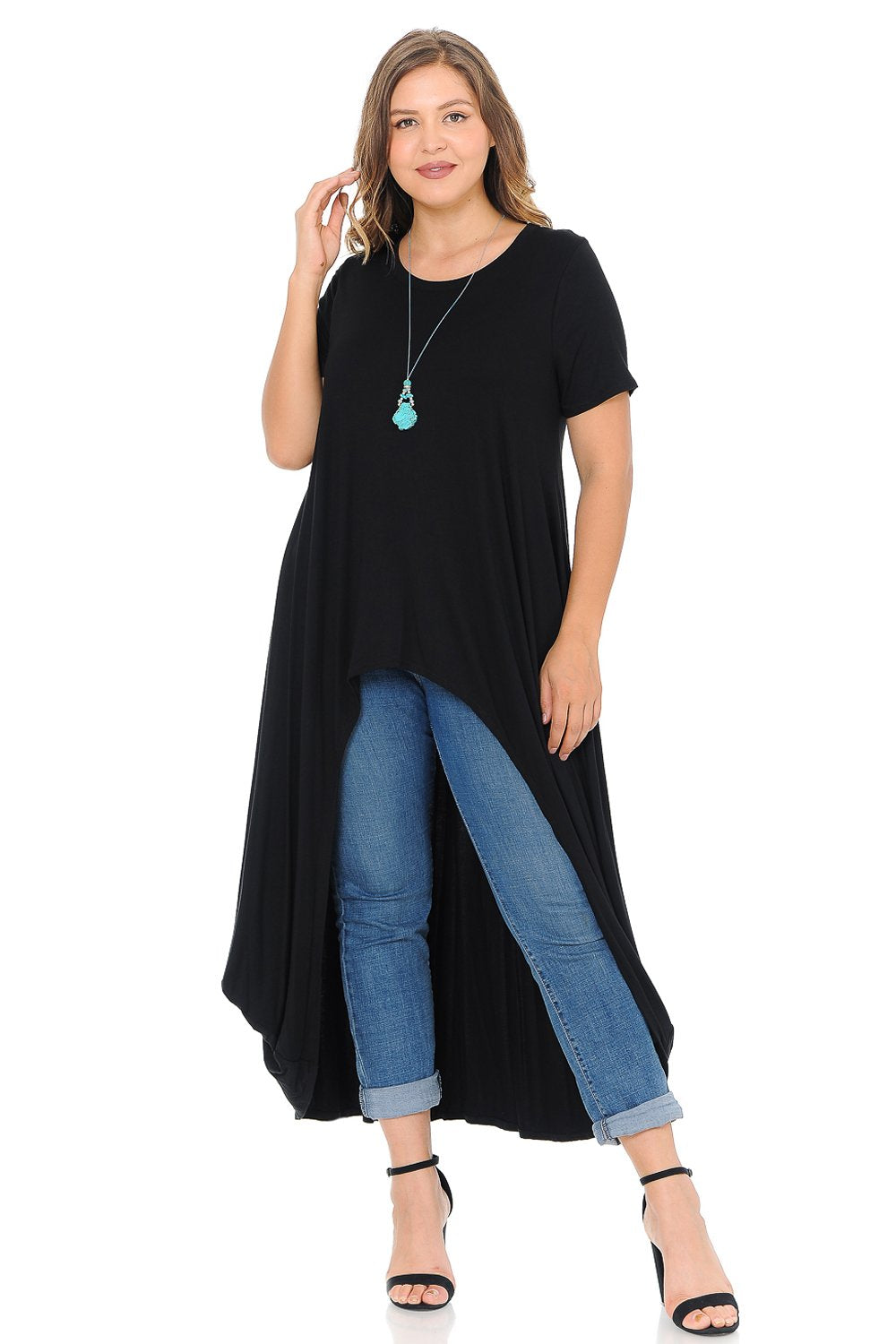 High-Low Maxi Top Plus Size