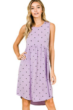 High Waist Polka Dot Dress