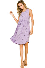 High Waist Polka Dot Dress