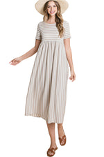 Striped Midi Dress