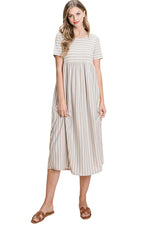 Striped Midi Dress