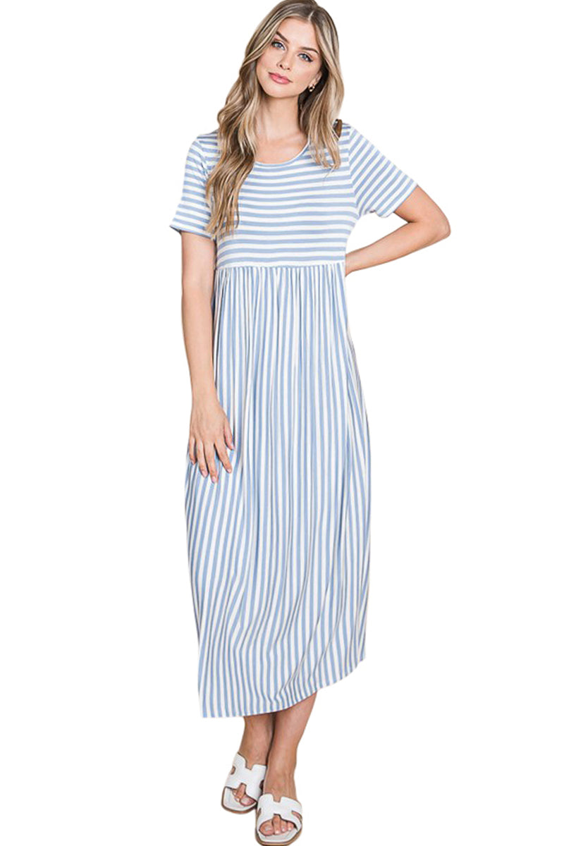 Striped Midi Dress
