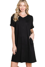 Baby Terry V-Neck Dress