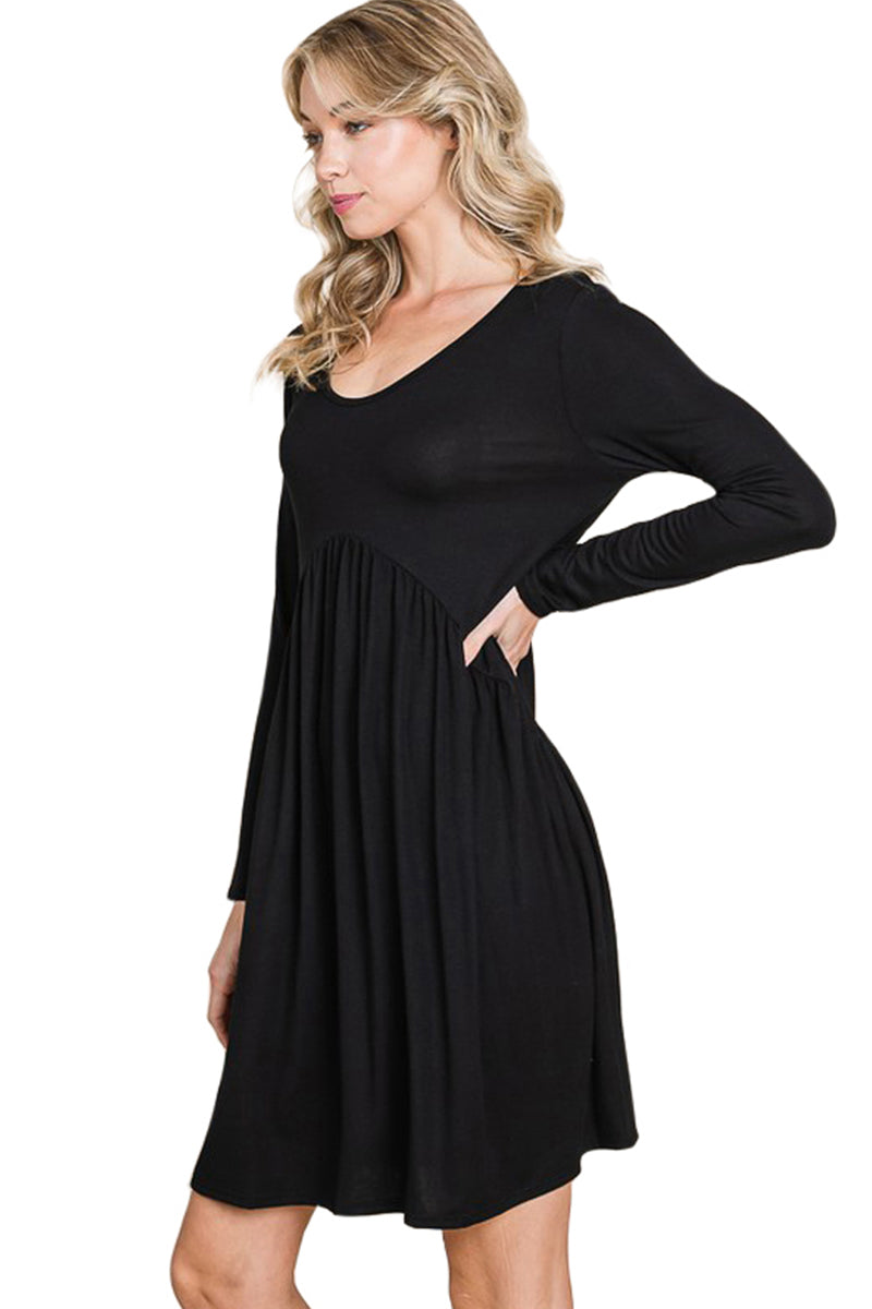 Shirred Waistline Dress