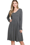 Shirred Waistline Dress