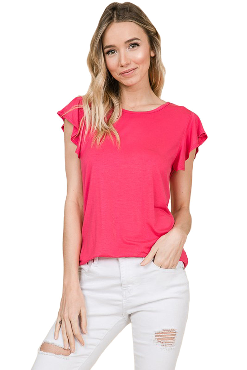 Ruffle Sleeve Top