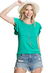 Ruffle Sleeve Top