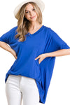 Loose Fit V-Neck Tunic