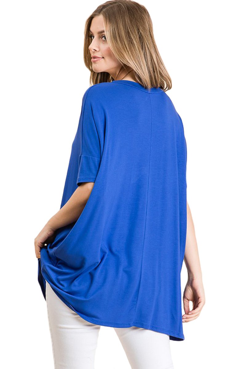 Loose Fit V-Neck Tunic