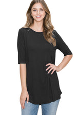 Half Sleeve Solid Top from