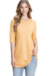 Half Sleeve Solid Top from