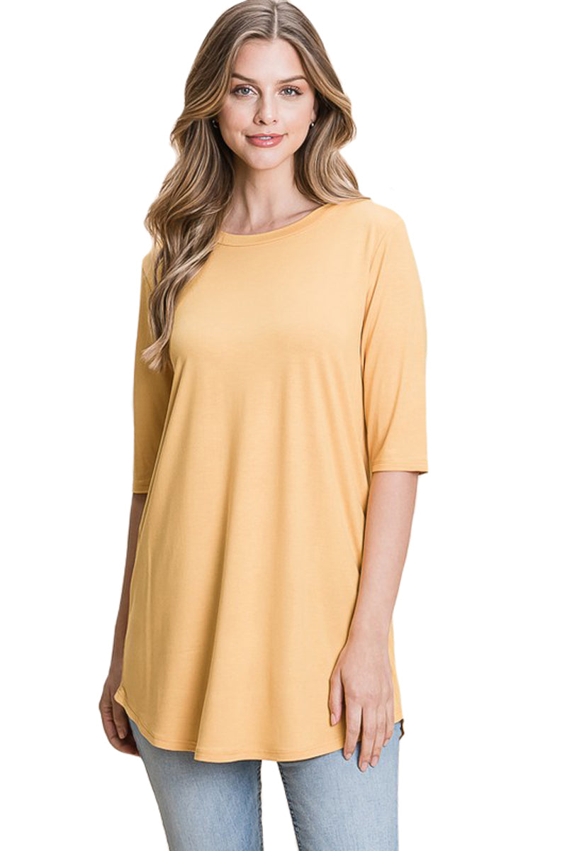 Half Sleeve Solid Top from