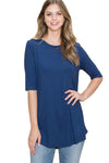 Half Sleeve Solid Top from