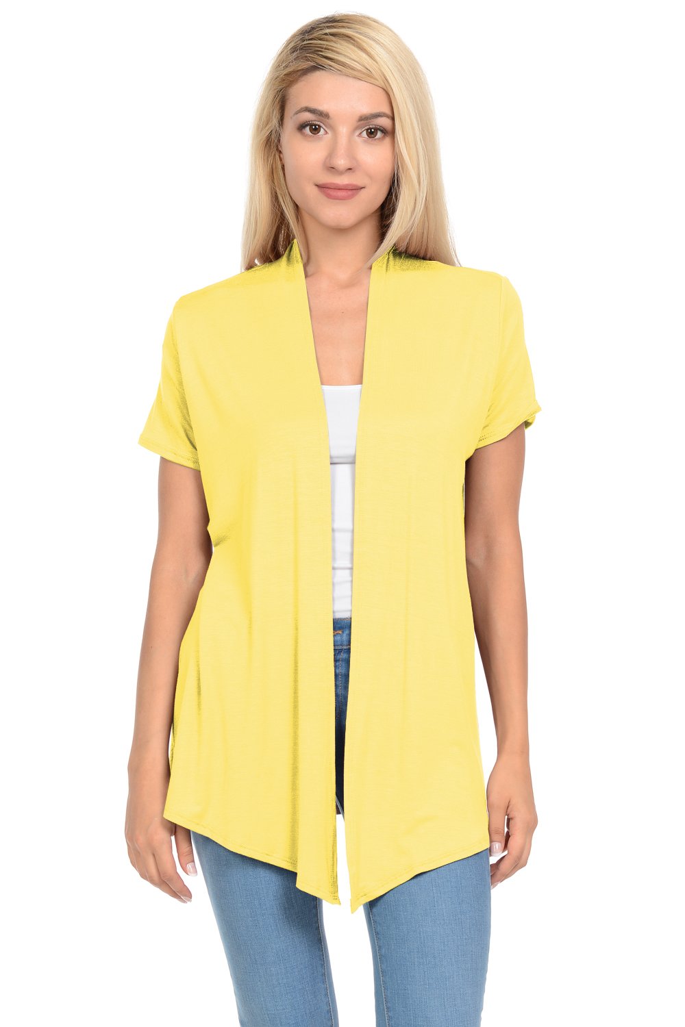 Short Sleeve Open Front Vest Plus Size