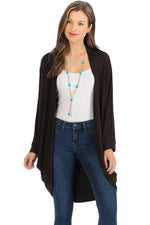 Jersey Batwing Sleeve Cardigan