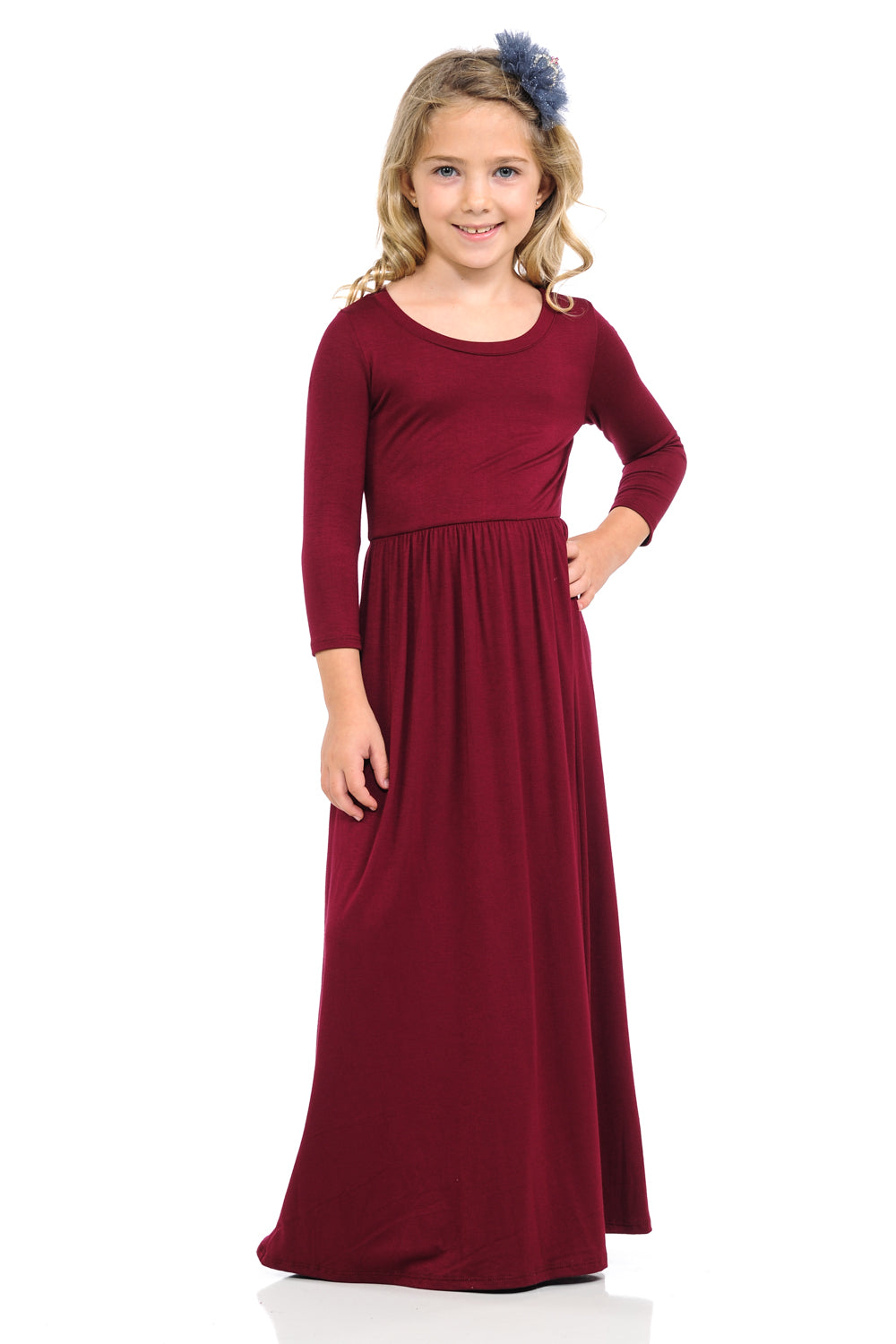 Fit and Flare Maxi Solid Dress