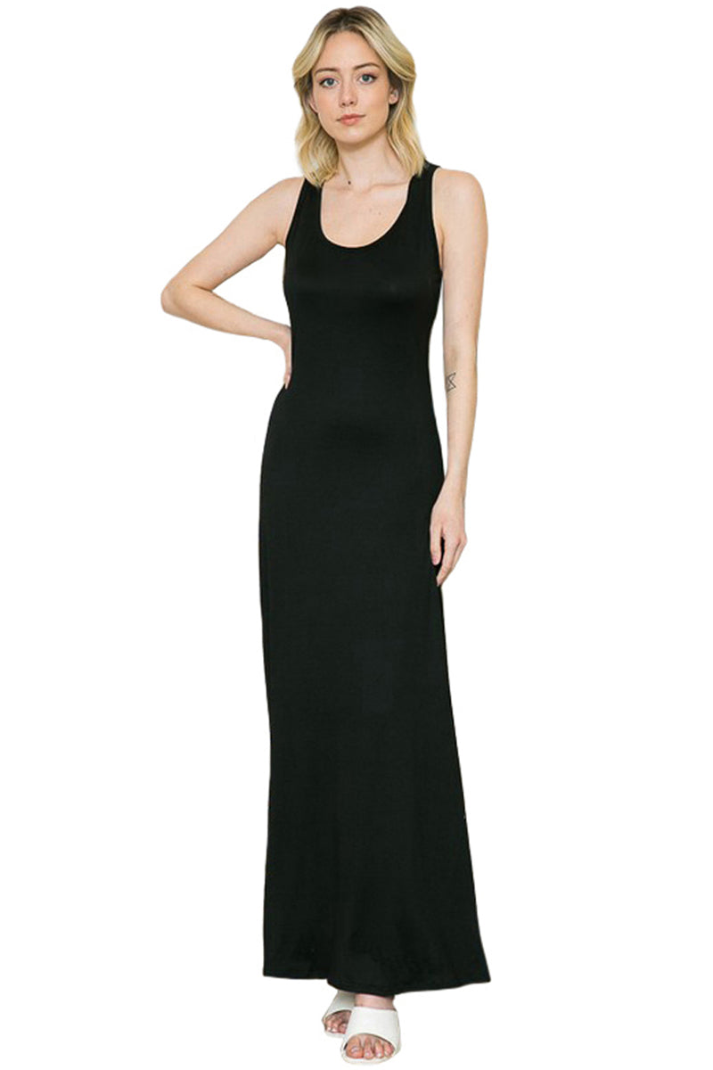 Solid Tank Maxi Dress