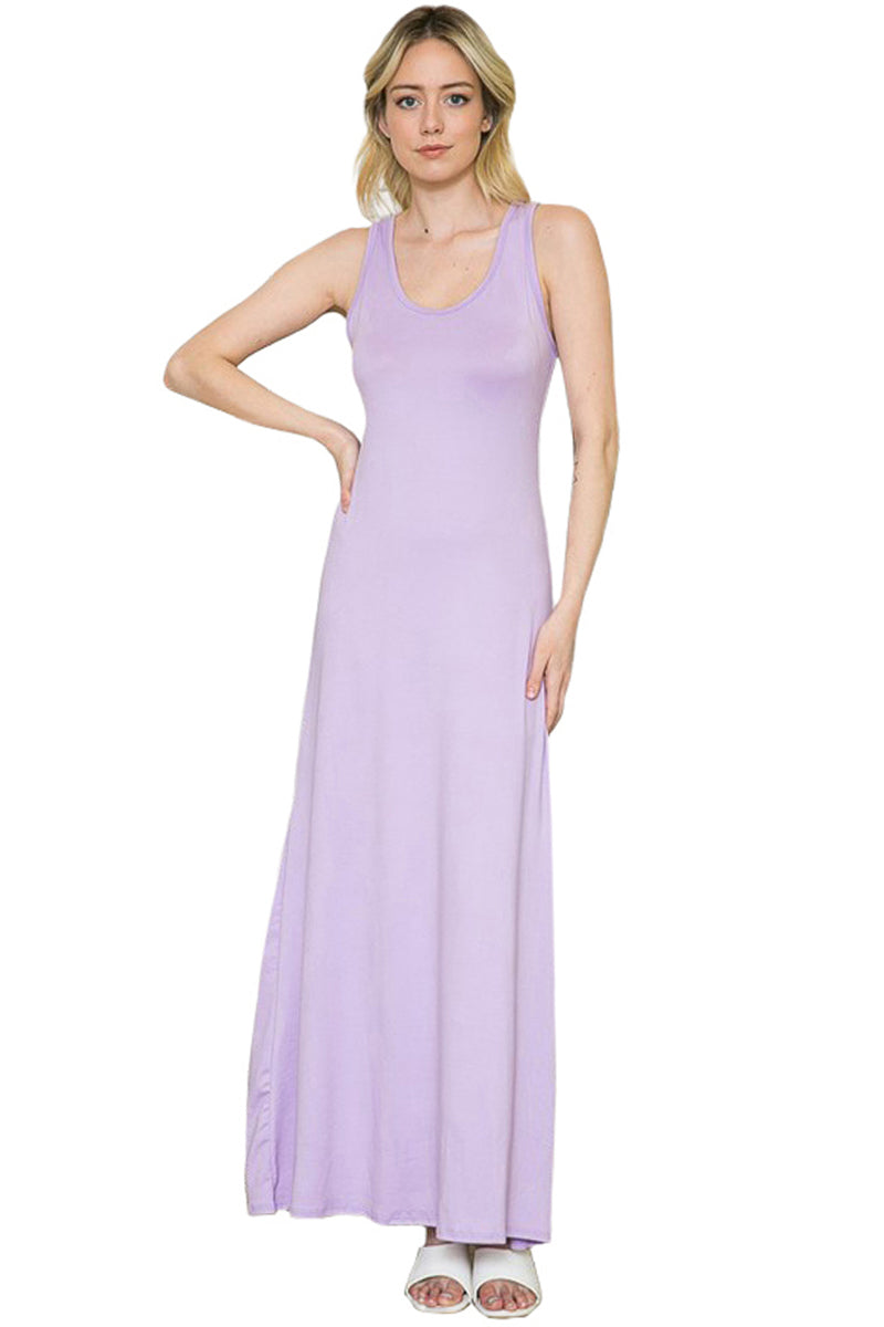 Solid Tank Maxi Dress