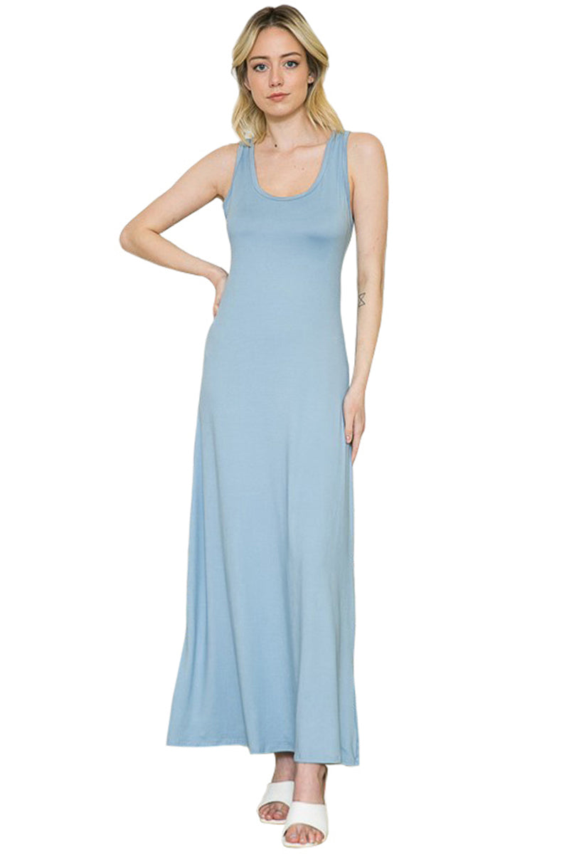 Solid Tank Maxi Dress