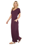 Short Sleeve Maxi Dress with Pockets
