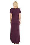 Short Sleeve Maxi Dress with Pockets