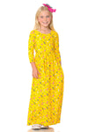 Fit and Flare Maxi Floral Dress