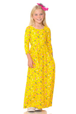 Fit and Flare Maxi Floral Dress